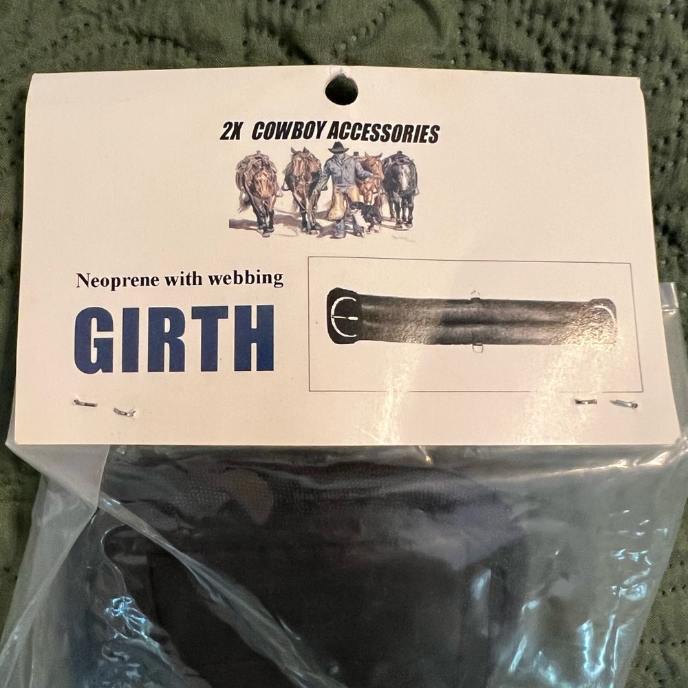 Horse girth. Neoprene with webbing. New in package. 26 inch